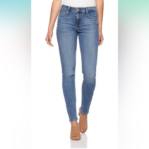 Women’s CALVIN KLEIN stretchy mid-rise slim distressed Jeans size 27 X 30 - Picture 14 of 16